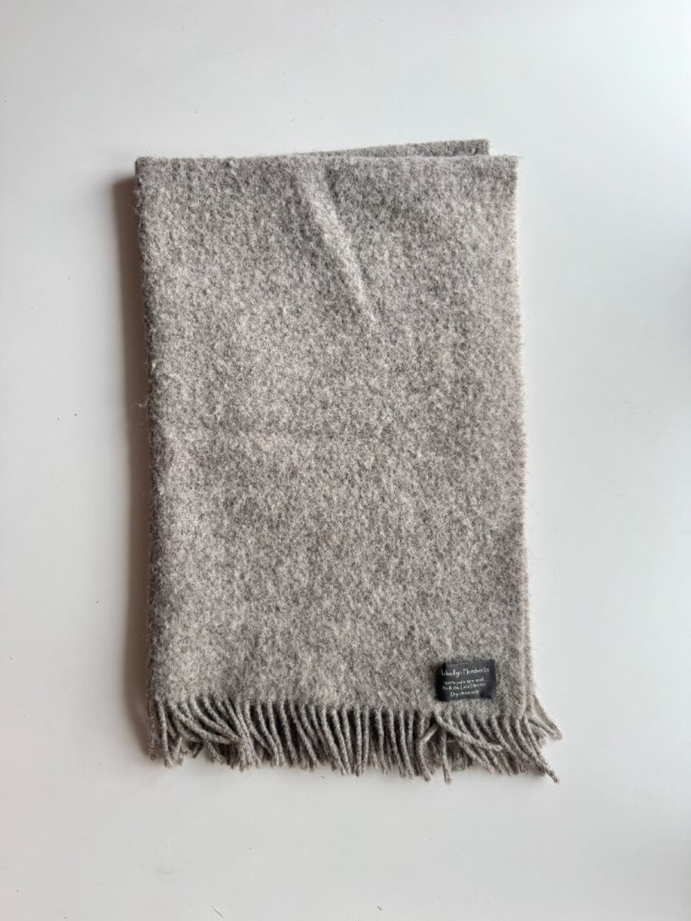 Vintage HELVELLYN HERDWICKS Taupe Lake District 100% Wool 48"x 29" Throw Blanket - Picture 2 of 8